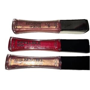 3 - NEW Loreal Paris Infallible 8 Hour Pro Gloss & LeGloss 0.21 oz